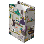 Spellcaster-Regale - Personalisiert Mittlere Geschenktüte (Vorderseite Schrägansicht)