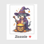 Spellcasting Schnauzer Aufkleber (Blatt)