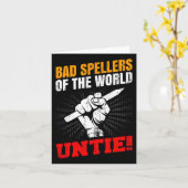 Speller der Welt binden Dyslexie-Fauststift Karte (Gelbe Blume)
