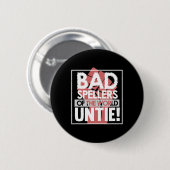 Speller des World Dyslexia Awareness Therapist Gre Button (Vorne & Hinten)