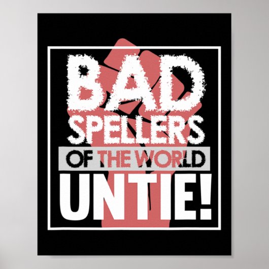 Speller des World Dyslexia Awareness Therapist Gre Poster (Vorne)
