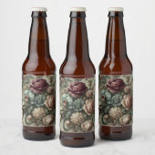 Spellhound - Gothic Floral Barockkopfkissen Bierflaschenetikett (Flaschen)