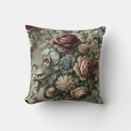 Spellhound - Gothic Floral Barockkopfkissen Kissen