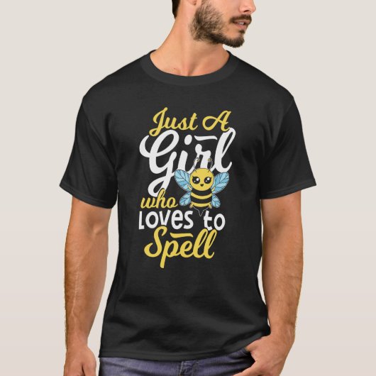 Spelling Bee Comeptition Winner Girl Spelling Bee T-Shirt (Vorderseite)