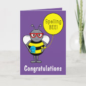 Spelling Bee Gratulation Karte (Vorderseite)
