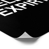 Spelling Expirt Funny Sarcastic Party Tee Shirt Poster (Ecke)