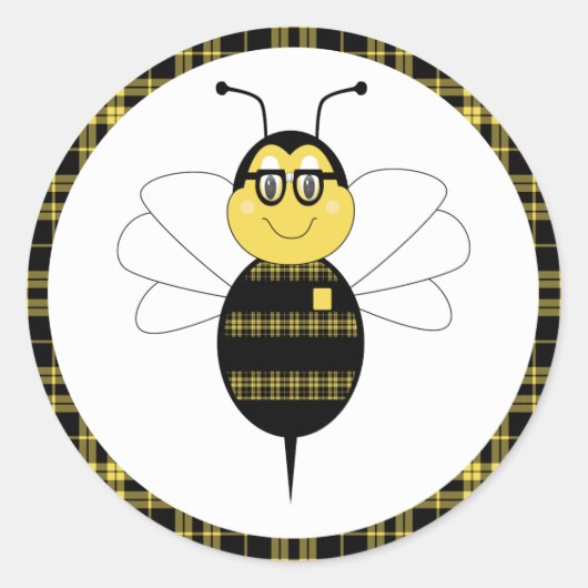 SpellingBee Bumble Bee Sticker (Vorderseite)