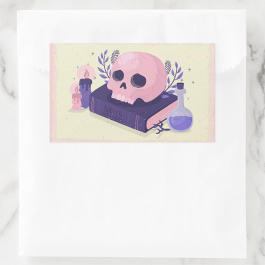 Spells Rechteckiger Aufkleber (Tasche)