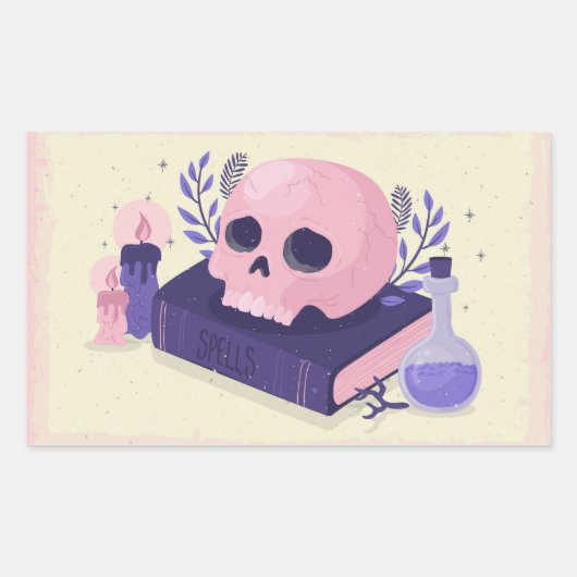 Spells Rechteckiger Aufkleber (Vorderseite)