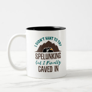Spelunkener Höhlenforscher Zweifarbige Tasse