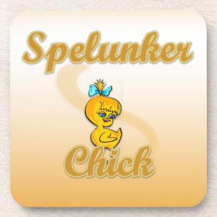 Spelunker Chick Getränkeuntersetzer