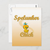 Spelunker Chick Postkarte (Vorne/Hinten)