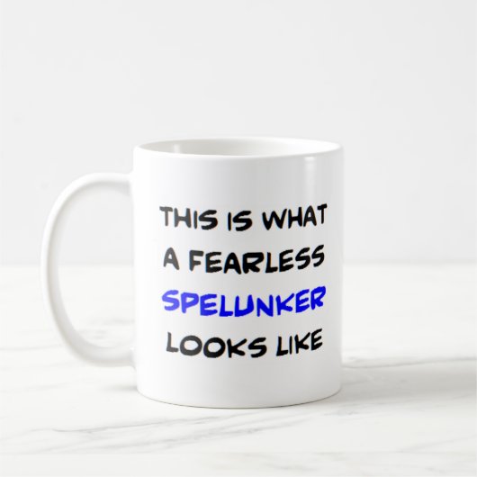 Spelunker, furchtlos kaffeetasse (Links)