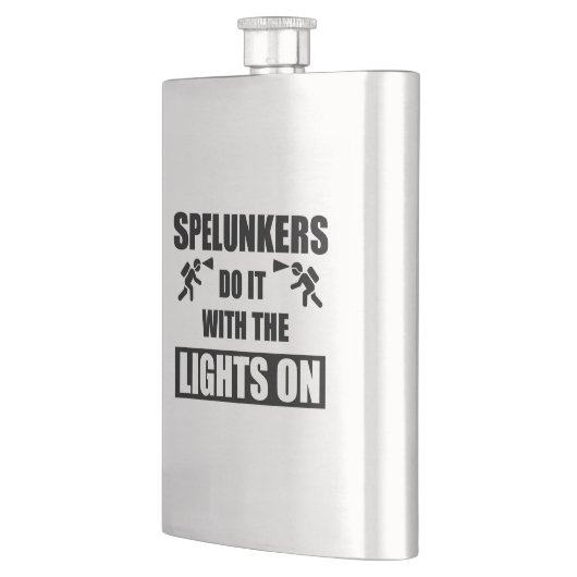 Spelunker machen es mit den Lichtern auf Flachmann (Links)