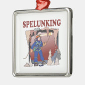 Spelunking 5 silbernes ornament (Links)