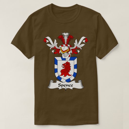Spence Coat of Arms Familienwappen T-Shirt (Design vorne)