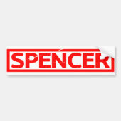 Spencer-Briefmarke Autoaufkleber (Vorne)
