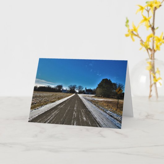 "Spencer Brook" Weihnachtskarte Karte (Gelbe Blume)