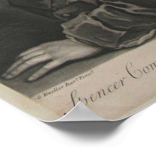 Spencer Compton, Earl of Wilmington Poster (Ecke)