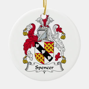 Spencer-Familienwappen Keramik Ornament