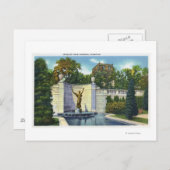 Spencer Trask Gedächtnisfontäne Postkarte (Vorne/Hinten)