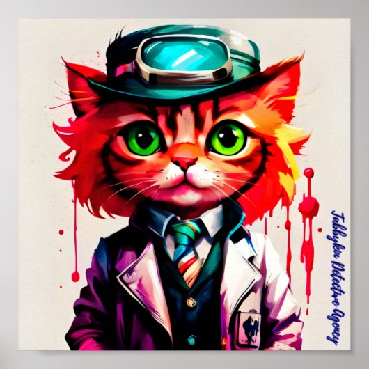 "Spencer" von Tabbykin Detection Agency Poster (Vorne)