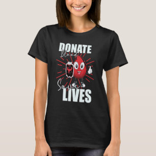 Spende Blut Rette Leben retten Spender Blut T-Shirt
