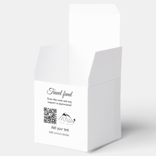 Spende für die Reise Flitterwochen Name hinzufügen Geschenkschachtel (Geöffnet)