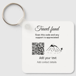 Spende für die Reise Flitterwochen Name hinzufügen Schlüsselanhänger