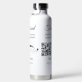 Spende für die Reise Flitterwochen Name hinzufügen Trinkflasche (Rechts)