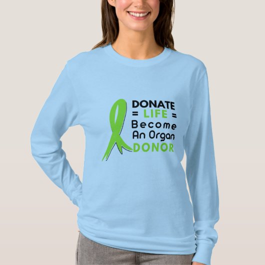 Spende Leben Organspende rettet Leben, Transplanta T-Shirt (Vorderseite)