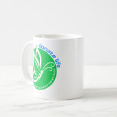 Spende Leben Schmetterling für Organspender-Bewuss Kaffeetasse (Vorderseite Links)