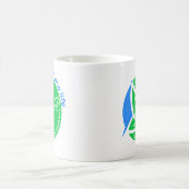 Spende Leben Schmetterling für Organspender-Bewuss Kaffeetasse (Mittel)