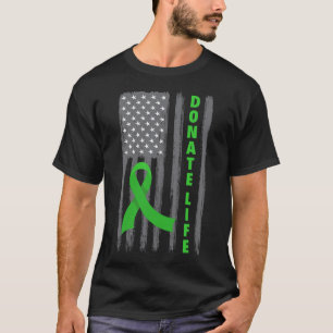 Spende Life Patriotic American Flag Usa Kidney Don T-Shirt