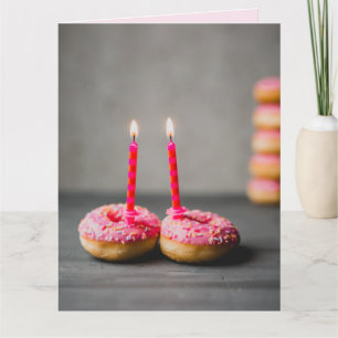 SPENDE MIT CANDLES PINK BIRTHDAY GREETING CARD KARTE
