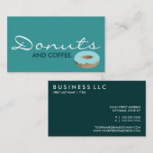 SPENDE UND KAFFEE. (Farbanpassbar) Visitenkarte (Vorne/Hinten)