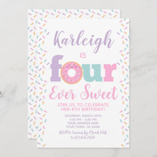 Spende Vier Süße Einladung