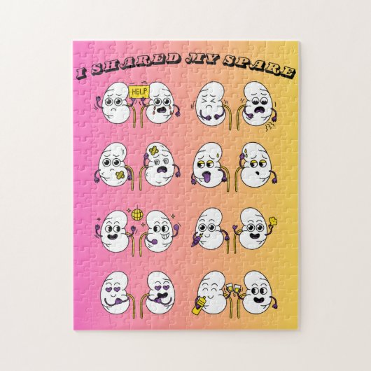 Spende von Nierensorgen_Geteilter Nutzen_11x14 Puzzle (Vertikal)