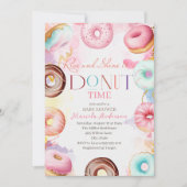 Spende Zeit Aquarell Babydusche Einladung (Vorderseite)