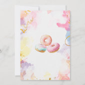 Spende Zeit Aquarell Babydusche Einladung (Rückseite)