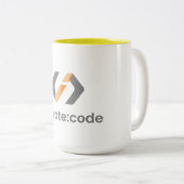 spenden:Code-Tasse Zweifarbige Tasse (VorderseiteRechts)
