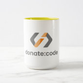spenden:Code-Tasse Zweifarbige Tasse (Mittel)