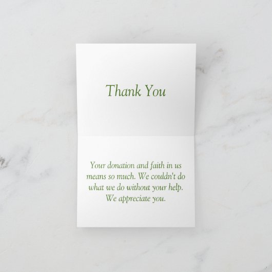 Spenden Danke mit Blume (Innenseite)