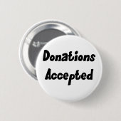 Spenden geltender Knopf Button (Vorne & Hinten)