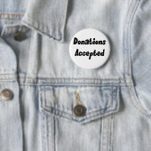 Spenden geltender Knopf Button (Beispiel)
