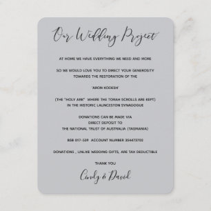 Spenden-Karte - romantischer Wald Begleitkarte