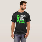 Spenden Leben ein Organ Spender Sensibilität Grüne T-Shirt (Vorne ganz)