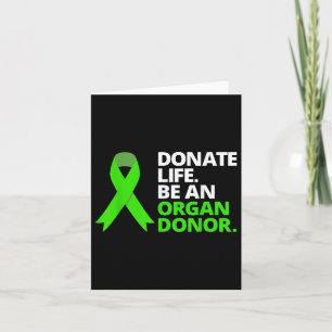 Spenden Leben ein Organ Spender T Shirt Bewusstsei Karte