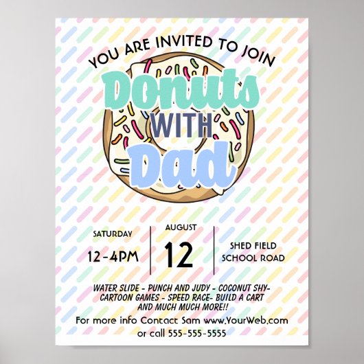 Spenden mit PTO-PTA-Spendenaktion für Vater Poster (Vorne)