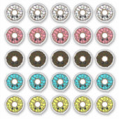 Spenden mit verschiedenen Zuckergüssen und Sprinkl Aufkleber (Vorderseite)